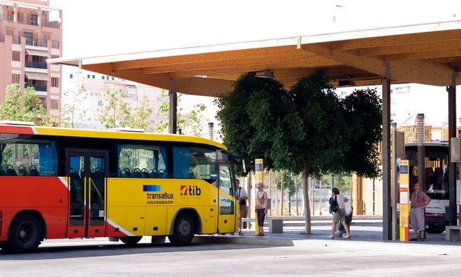 Estación de autobuses en Palma de Mallorca
