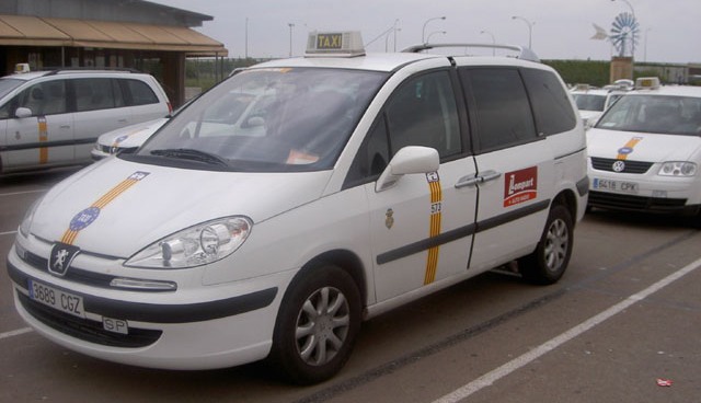 Taxis en el aeropuerto de Palma de Mallorca