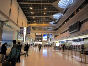 Hall de llegadas del Aeropuerto de Tokio