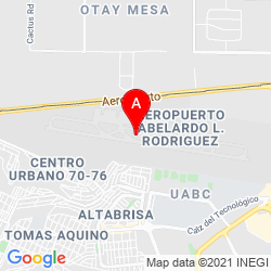 Mapa Aeropuerto Internacional de Tijuana