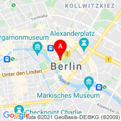 Mapa Berlín, Alemania