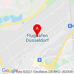 Mapa Düsseldorf International Airport