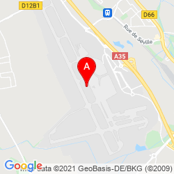 Mapa EuroAirport Basel-Mulhouse-Freiburg