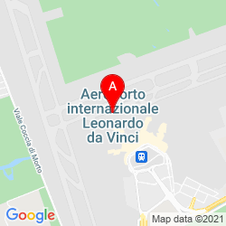 Mapa Leonardo da Vinci International Airport