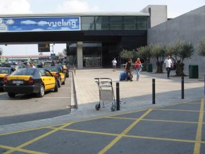 Taxis en el aeropuerto de Barcelona-El Prat