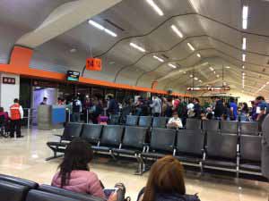 Interiores del Aeropuerto Internacional de Guadalajara.